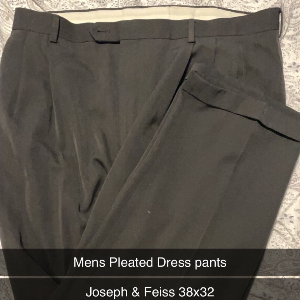 Joseph and Feiss Mens Dress pants 38x32 Black